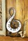 16" Metal Music Note Sign with Sawtooth Hanger For Walls, Wreath Accents, Classroom Decor, Crafts, and Decorations